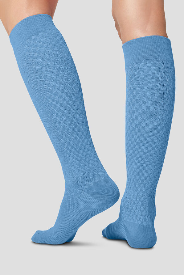 Cherokee True Support Women's 10-15 mmHg Wide Light Compression Socks - Heritage Blue - 2