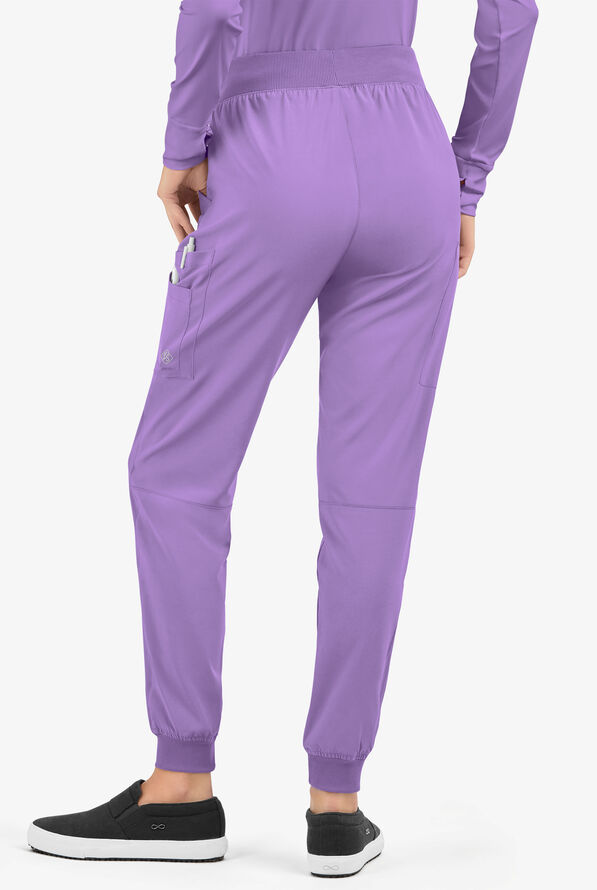 Easy STRETCH Mila Women's 7-Pocket Jogger Scrub Pants - Tall - Ultraviolet Light - 3