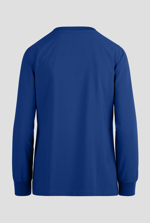 Blusa m&eacute;dica manga larga Carhartt Cross-Flex Force STRETCH con cuello redondo y 1 bolsillos para mujer - Royal - 2