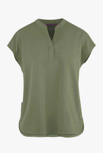 Healing Hands Purple Label Journey Women's 2-Pocket STRETCH Dolman Sleeve Mandarin Collar Scrub Top