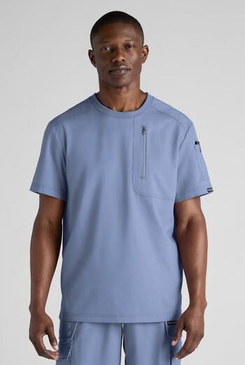 Advantage STRETCH Men's 3-Pocket Crew Neck Scrub Top