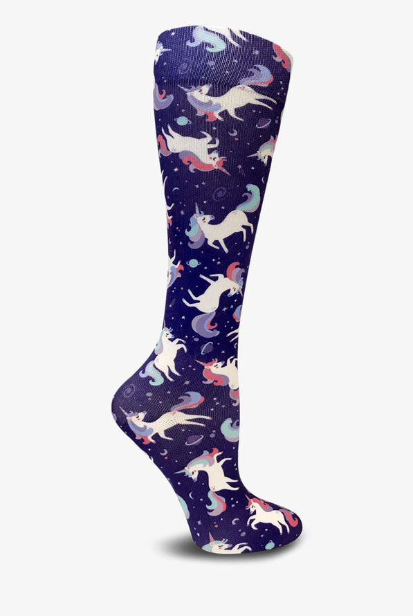Prestige Unicorns Violet Women's 15-20 mmHg Moderate Compression Socks - null - 1
