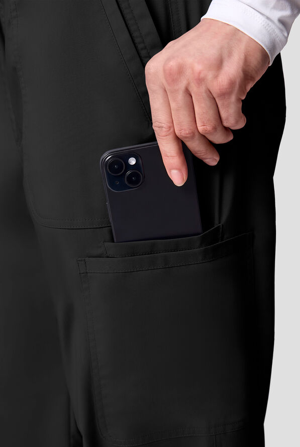 Pantal&oacute;n m&eacute;dico Cherokee Workwear Revolution STRETCH con piernas rectas y 12 bolsillos para hombre - Black - 5