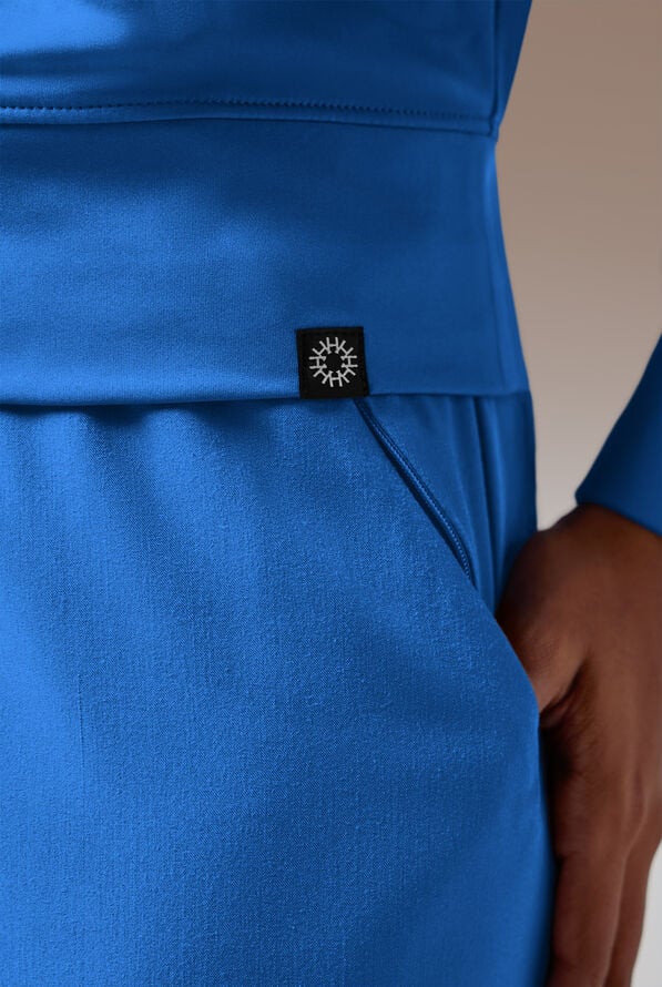 Hypothesis Omni Base Women's Knit Crew Neck Scrub Pullover - Royal - 6