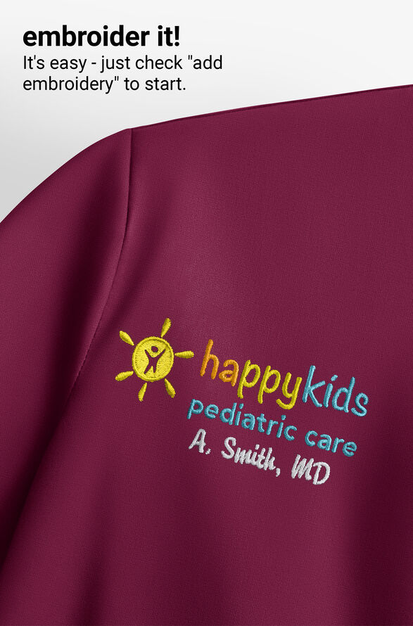 Dickies EDS NXT Women's 1- Pocket Tuck In Henley Scrub Top - Wine - 3