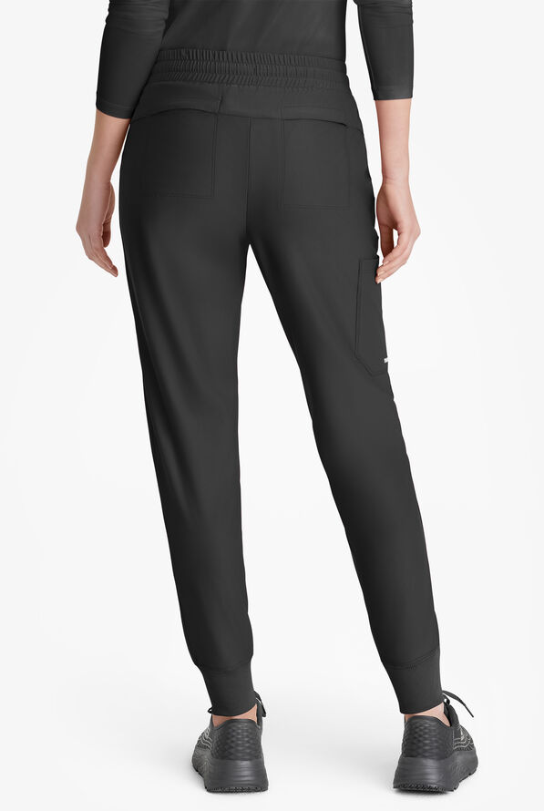 Skechers by Barco Slip-ins Pace Women's 5-Pocket STRETCH Cargo Jogger Scrub Pants - Black - 2