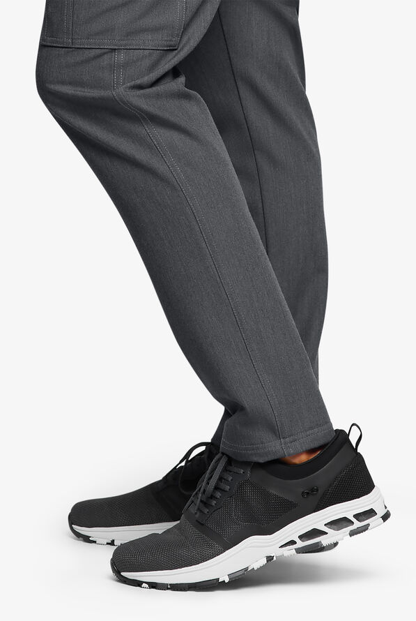 Pantal&oacute;n m&eacute;dico Movement by Butter-Soft STRETCH estilo cargo con 8 bolsillos para hombre - Charcoal Heather - 7