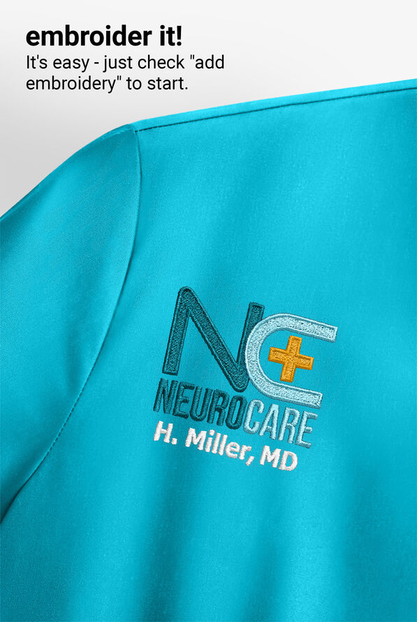 Butter-Soft STRETCH Women's V-Neck Tuck In Top - Turquoise - 5