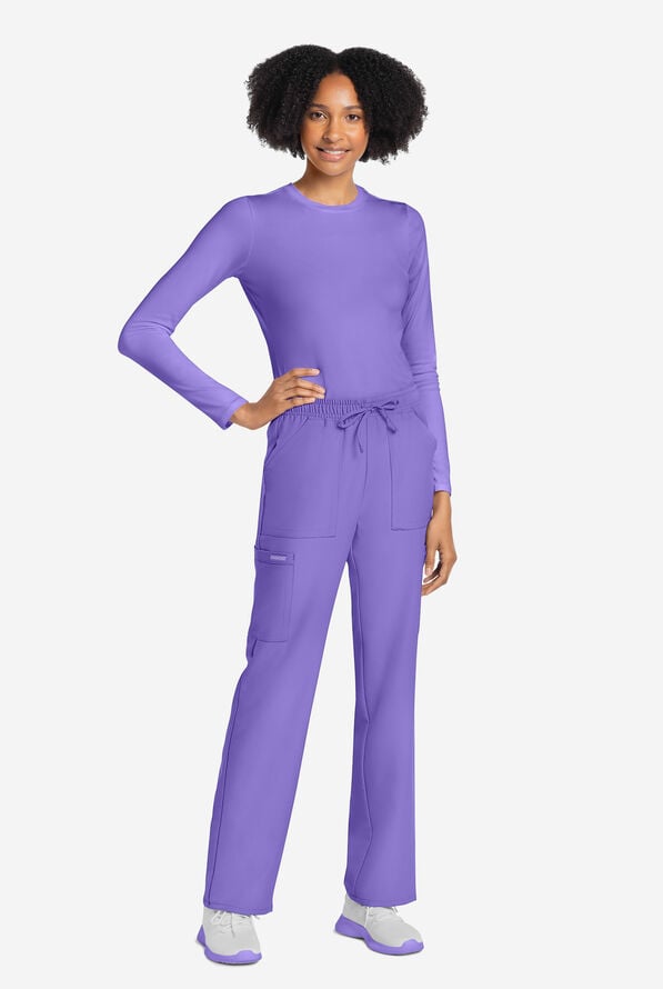 Pantal&oacute;n m&eacute;dico Cherokee Workwear Originals Ultra estilo cargo con piernas rectas y 4 bolsillos para mujer - Electric Lavender - 5
