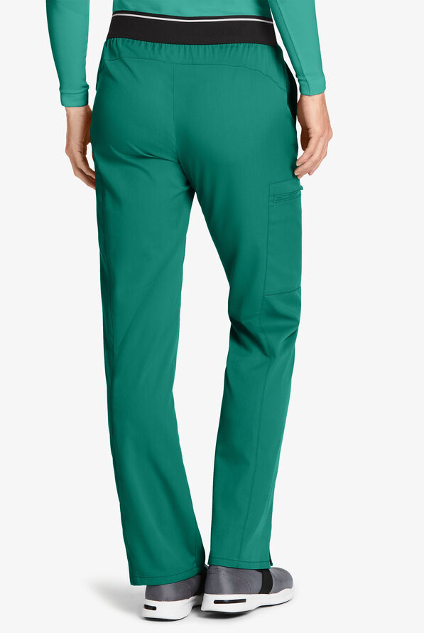 Grey's Anatomy by Barco Spandex STRETCH Kim Women's 3-Pocket Cargo Scrub Pants - Hunter - 2