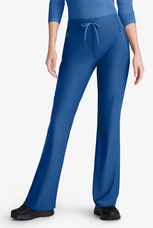 Pantal&oacute;n m&eacute;dico Skechers by Barco Slip-ins Glide STRETCH de corte acampanado con 4 bolsillos para mujer - Royal - 1