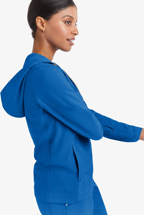 Sudadera médica Easy STRETCH Selena con cremallera y 5 bolsillos para mujer - Royal - 2