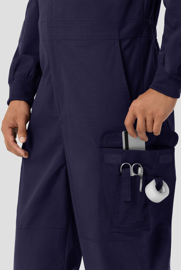 Mono m&eacute;dico Carhartt Rugged Flex FLD & RSCU Ripstop STRETCH con mangas largas y 11 bolsillos para hombre - Dark Navy - 6