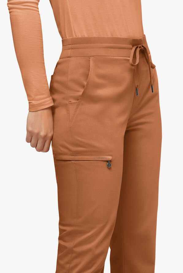Healing Hands Limited Edition Kenna Women's 5-Pocket STRETCH Bootcut Scrub Pants - Caramel - 3