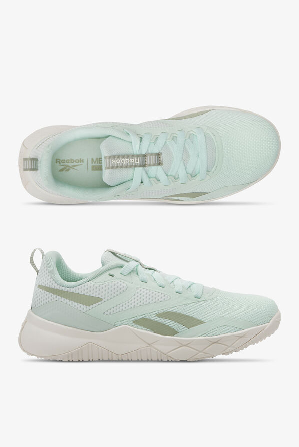 Reebok Women's NFX Trainer Aqua Athletic Lace Up Shoes - Aqua - 1