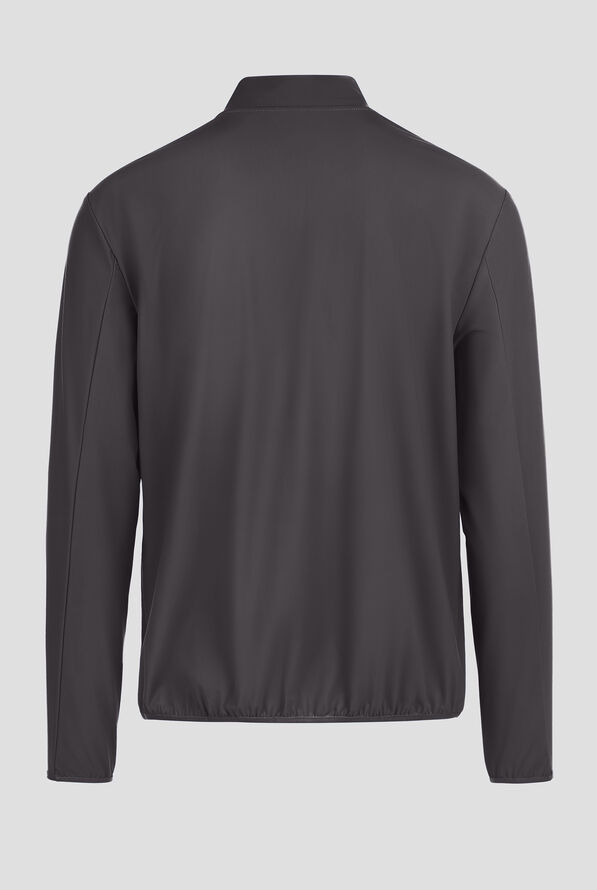 Infinity PURSUIT Men's 3-Pocket STRETCH Front Zip Warm-Up Scrub Jacket - Pewter - 2