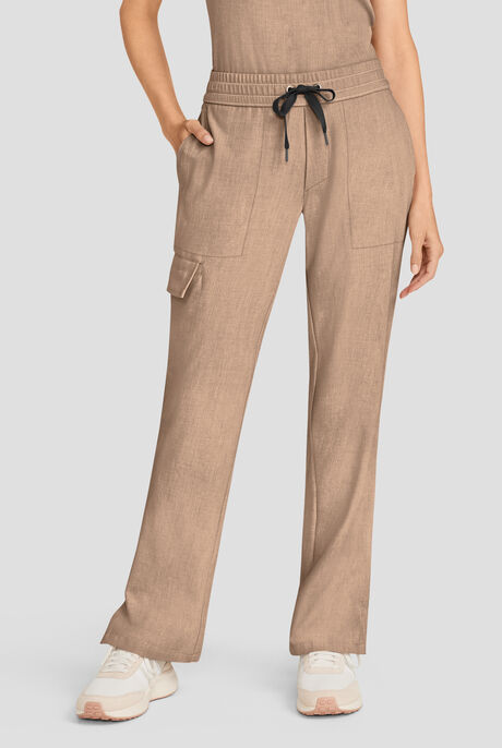 Healing Hands Quest Women's 4-Pocket STRETCH Straight Leg Drawstring Cargo Scrub Pant
