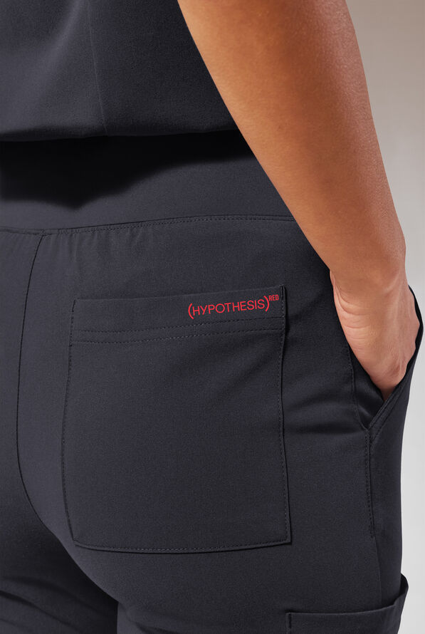 Pantalón médico Hypothesis (RED) Base STRETCH estilo jogger con 6 bolsillos para mujer - Pewter - 2