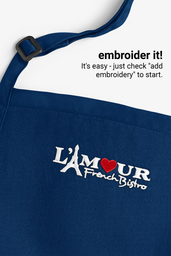 Chef Uniforms Unisex 3-Pocket Front of the House Waist Apron - Royal - 2