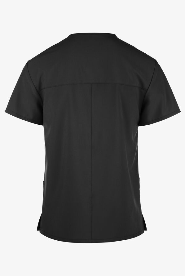 Dickies EDS Essentials Men's 4-Pocket STRETCH V-Neck Scrub Top - Black - 2