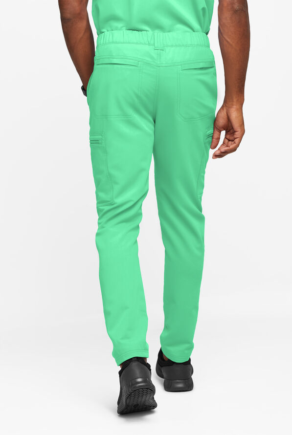 Pantal&oacute;n m&eacute;dico Movement by Butter-Soft STRETCH estilo cargo con 8 bolsillos para hombre - Neo Mint - 4