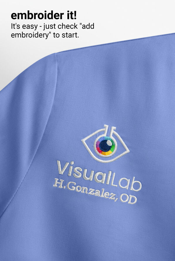 Camisa médica koi Next Gen On Call con cuello en V y 1 bolsillo para hombre - True Ceil - 3