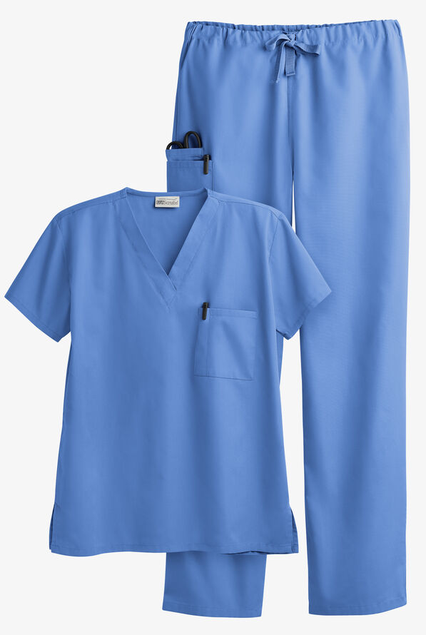 UA Best Buy Scrubs Unisex 4-Pocket Scrub Set, Unisex Cotton Scrubs