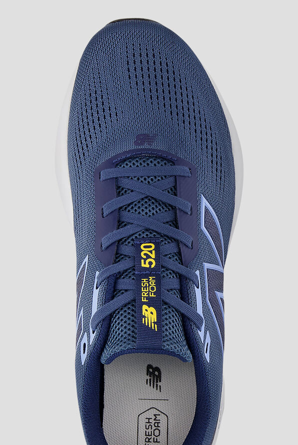 New Balance Men's Fresh Foam 520 Vintage Indigo Navy Electric Sky Athletic Lace Up Shoes - null - 2