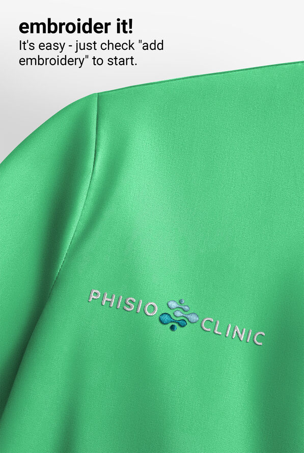 HH Works by Healing Hands Macy Women's 1-Pocket STRETCH Mandarin Collar Tuck In Scrub Top - Surreal Green - 5