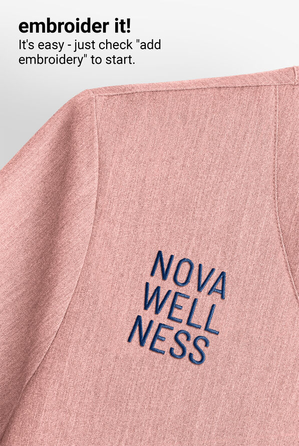 Healing Hands Quest Briana Women's 3-Pocket STRETCH Y-Neck Scrub Top - Pink Pearl - 3