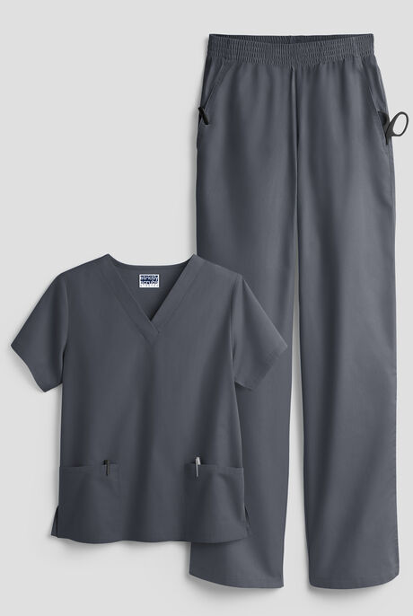 Strictly Scrubs Women's 4-Pocket Scrub Set