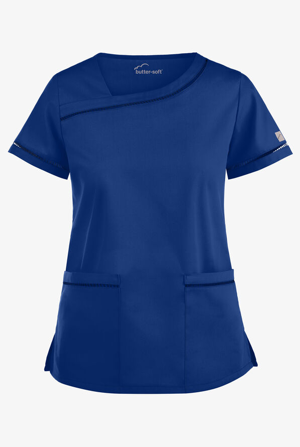 ButterSoft Scrubs by UA Ladder Lace Scrub Top Elegant Scrub Tops