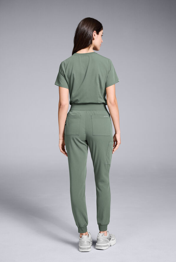 Hypothesis Women's Base Crew-Neck Tuck-In Scrub Top - Mineral - 4