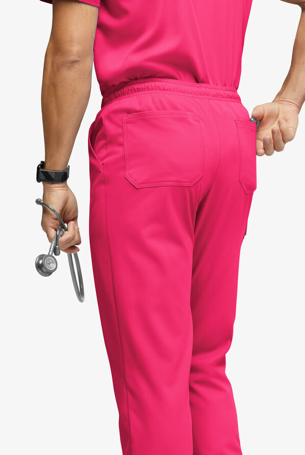 Advantage STRETCH Men's 6-Pocket Cargo Scrub Pants - Fuchsia - 3