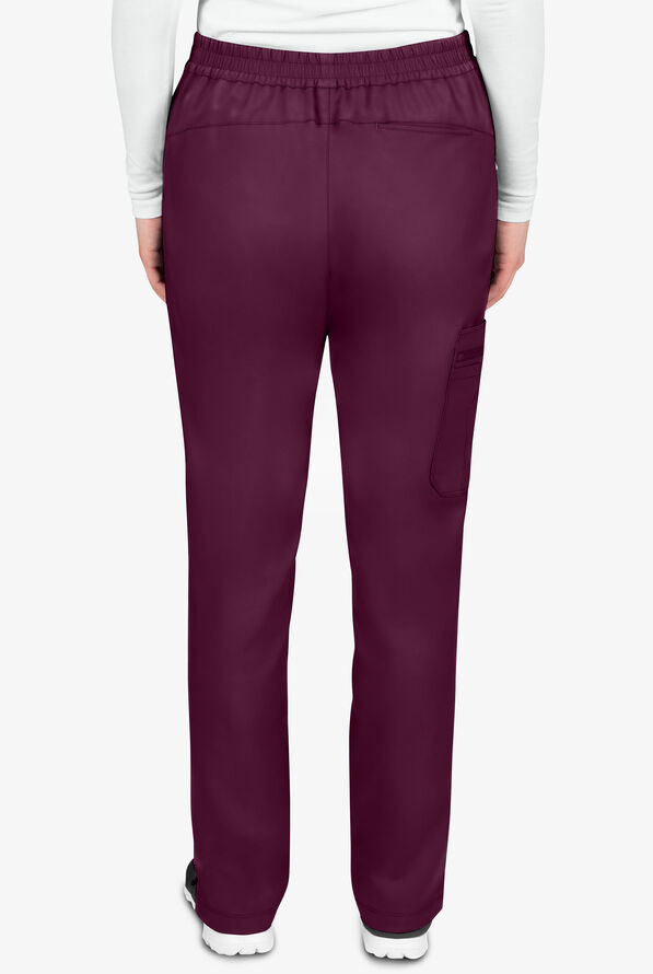 Healing Hands Purple Label Tamara Women's 6-Pocket STRETCH Convertible Drawstring Cargo Scrub Pants - Wine - 2