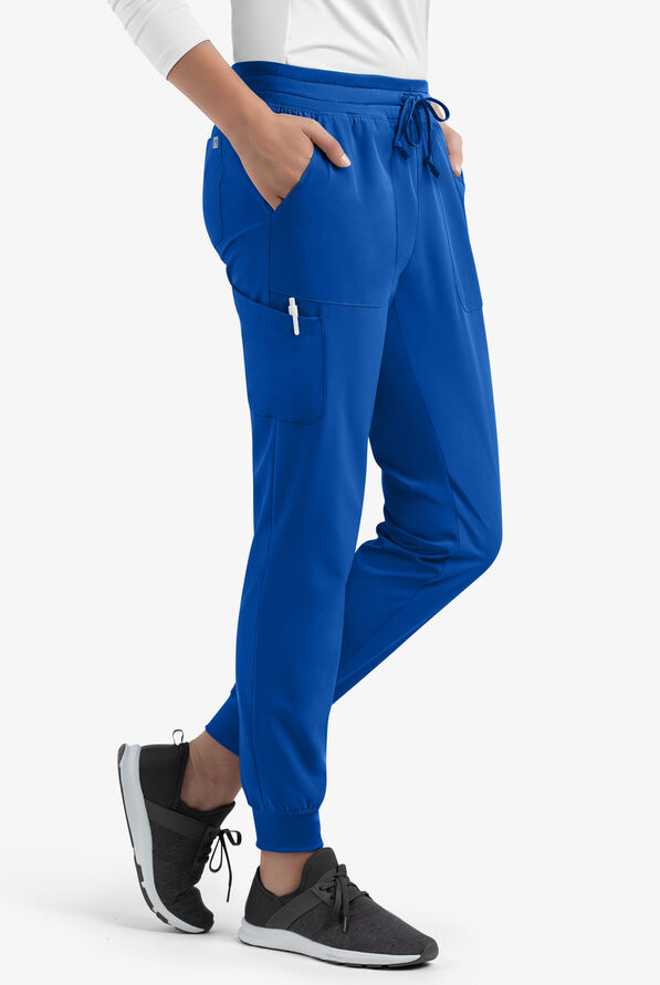 Maevn Matrix UA Exclusive Women's 5-Pocket STRETCH Jogger Scrub Pants - Royal - 3