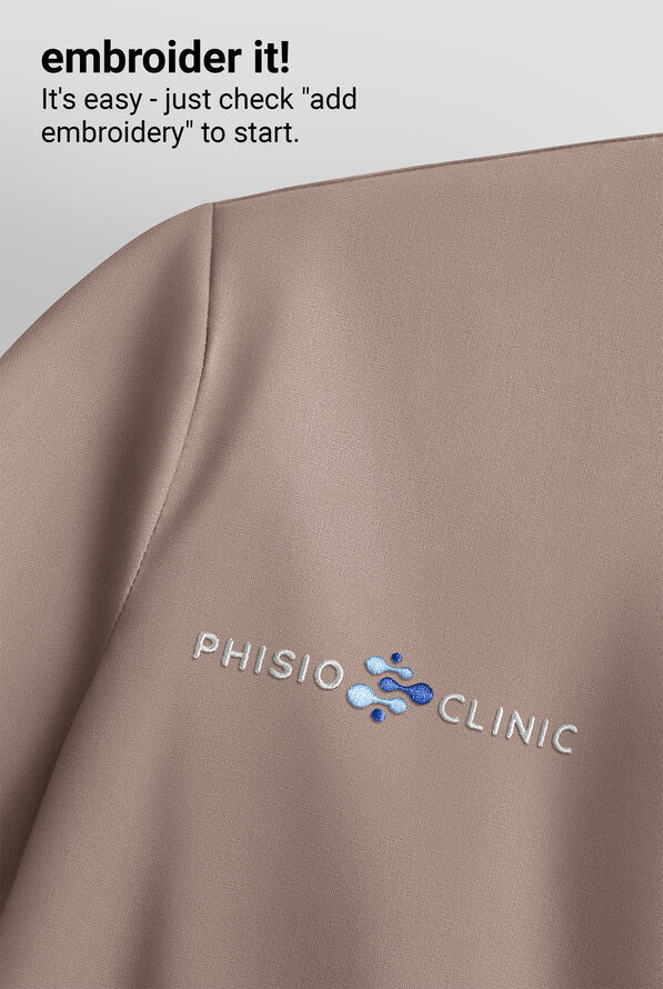 Wink Renew Women's 2-Pocket STRETCH Dolman Sleeve Shirt Collar Scrub Top - Haze - 4