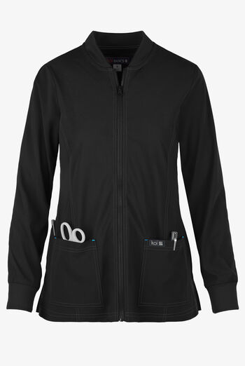 Chaqueta médica koi Basics Andrea con ribete de tejido y 2 bolsillos para mujer
