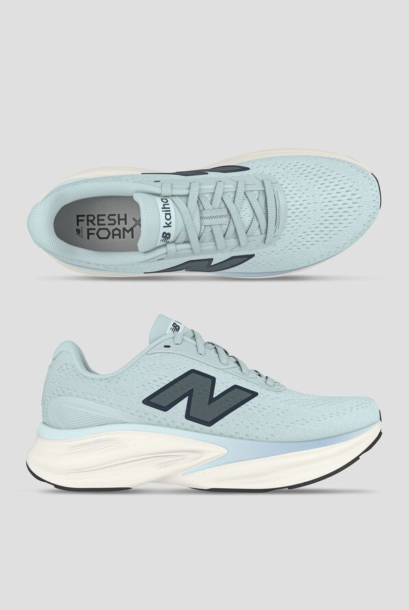 New Balance Women's FRESH FOAM X Kaiha Road Glint Blue/ Navy Athletic Lace Up Shoes - null - 1