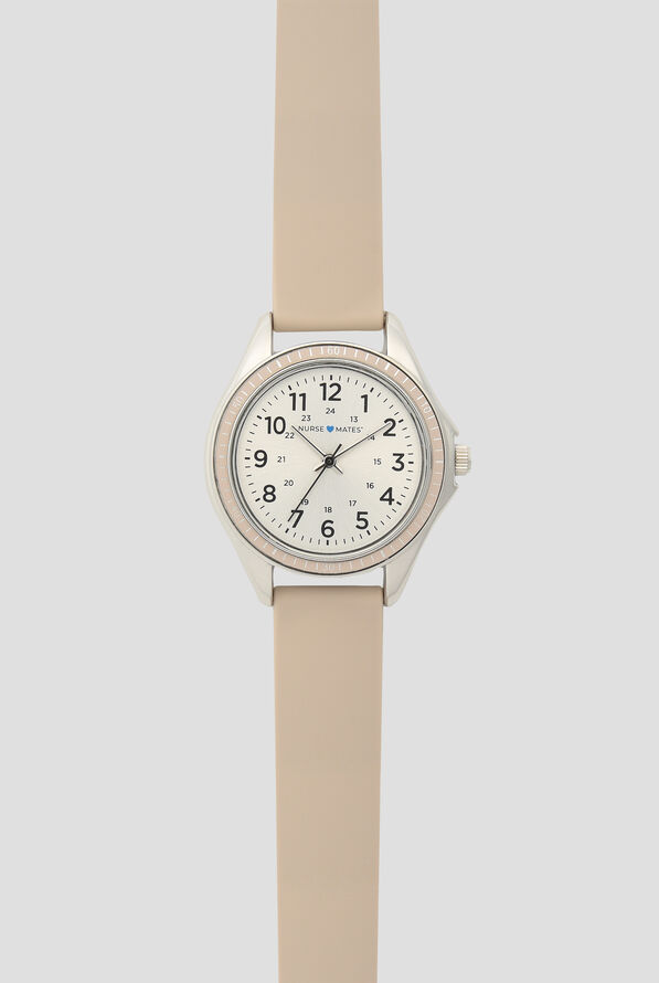 Nurse Mates Buff Beige Ring Dial Watch - Beige - 1