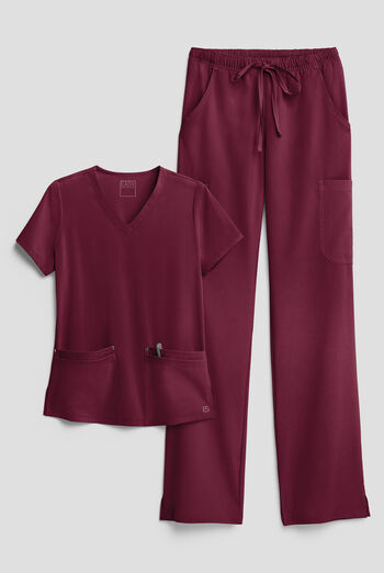 Easy STRETCH Women's 8-Pocket Scrub Set