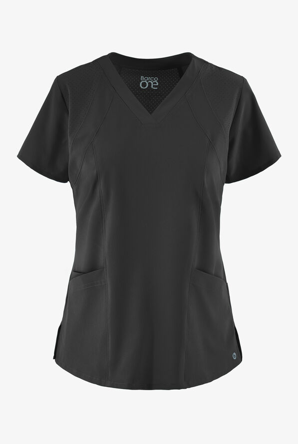 Barco One 4 Pocket VNeck Scrub Top, Stretch Scrubs