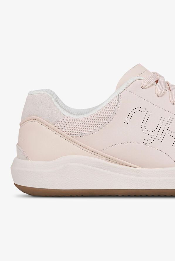 Zapatillas deportivas de enfermería Ryka Courtside Shell Beige Leather con cordones para mujer - null - 4