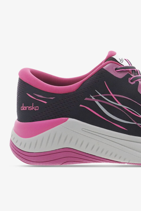 Dansko Women's Pace Black/Berry Athletic Lace Up Nursing Shoes - null - 4