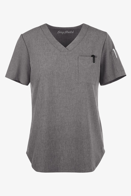 Easy STRETCH Chloe Women's 3-Pocket V-Neck Tuck-In Scrub Top