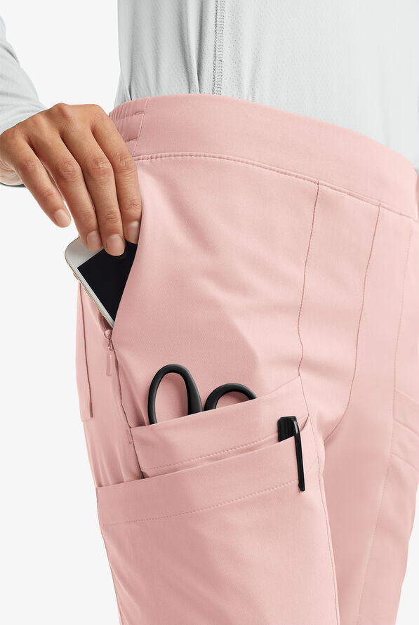 Butter-Soft Women's Cargo 8-Pocket Jogger Scrub Pants **Slightly IRREGULAR**&nbsp; - Sweet Pink - 6