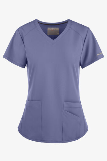 Blusa m&eacute;dica Skechers by Barco Vitality STRETCH con cuello en V y 3 bolsillos para mujer
