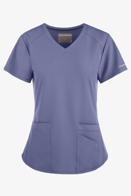 Skechers by Barco Breeze Women's 3-Pocket STRETCH V-Neck Scrub Top