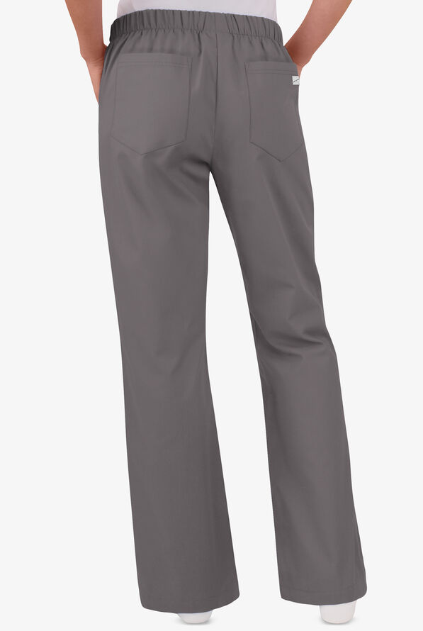 Butter-Soft Core Women's 5-Pocket Bootcut Mid Rise Scrub Pants - Tall - Grey Stone - 2