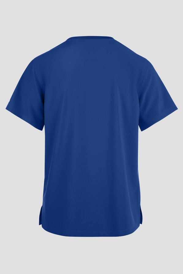 Carhartt Cross-Flex Men's 2-Pocket STRETCH Crew Neck Scrub Top - Royal - 2